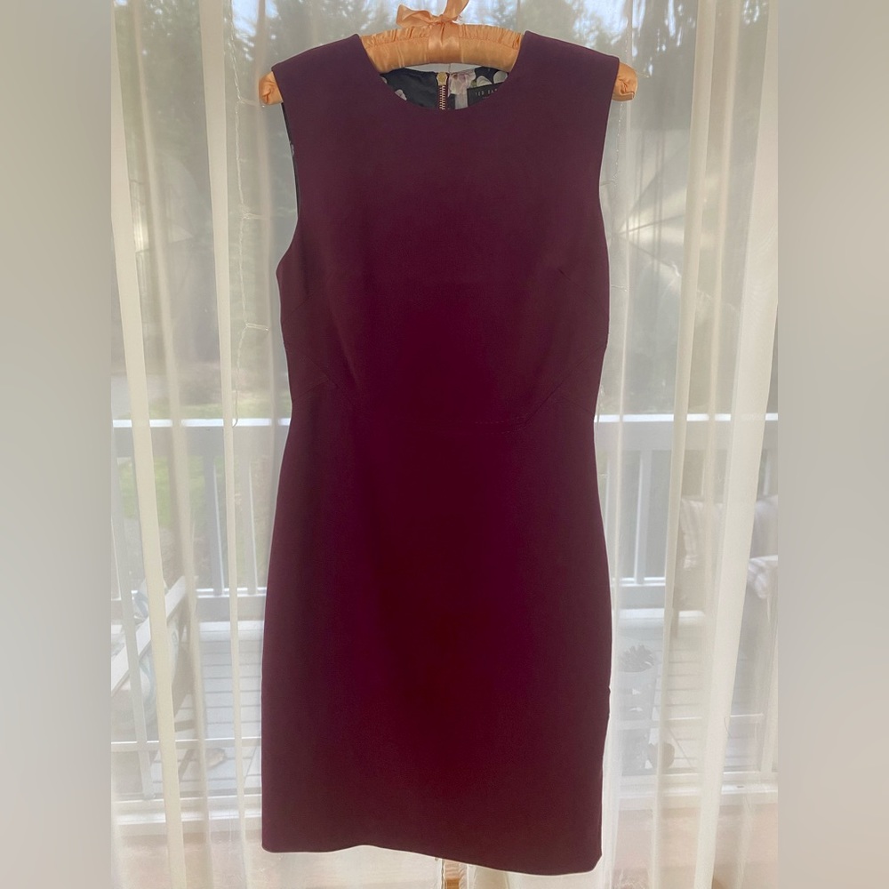 Like New Ted Baker Eggplant Cocktail Dress